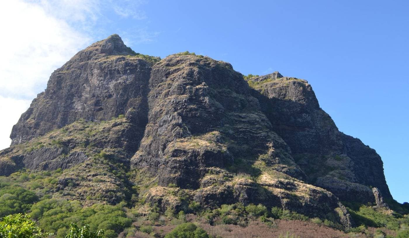 Le Morne Brabant mountain and lagoon, Mauritius